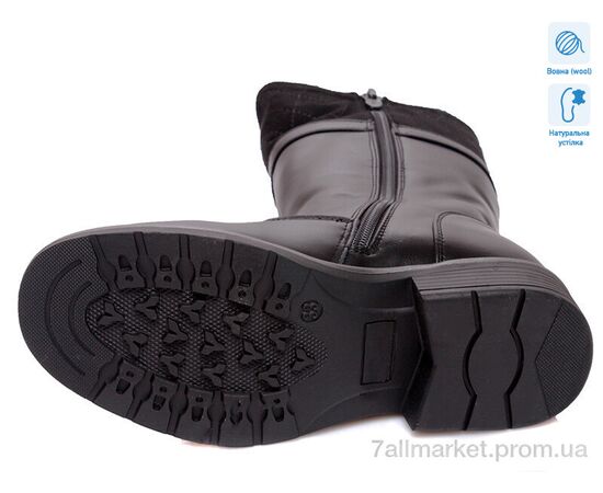 Чоботи дитячі красиві Зима R516558035 BK (6 пар р.33-38) "Weestep" недорого оптом від прямого постачальника, зображення 3