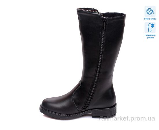 Чоботи дитячі красиві Зима R516558036 BK (6 пар р.33-38) "Weestep" недорого оптом від прямого постачальника, зображення 2