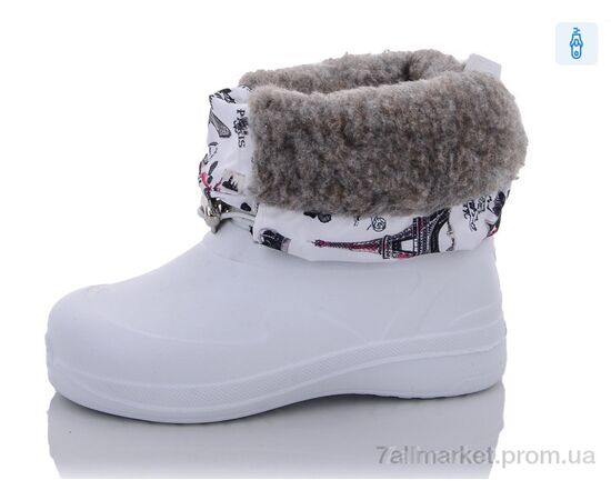 Чоботи з піни дитячі Зима Кредо Украіна 19-д-26 білий (6 пар р.28-34) "Vladimir" недорого оптом від прямого постачальника, зображення 2