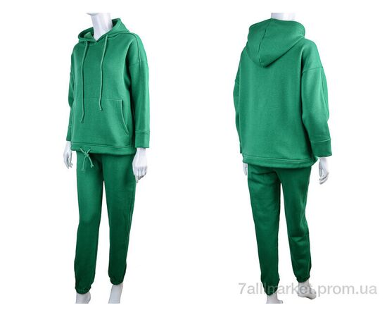 Спортивний костюм жіночий Весна/осінь 77-11 зелений (5 шт. р.сіткаS-XL) "Di.Va" недорого оптом від прямого постачальника, зображення 3