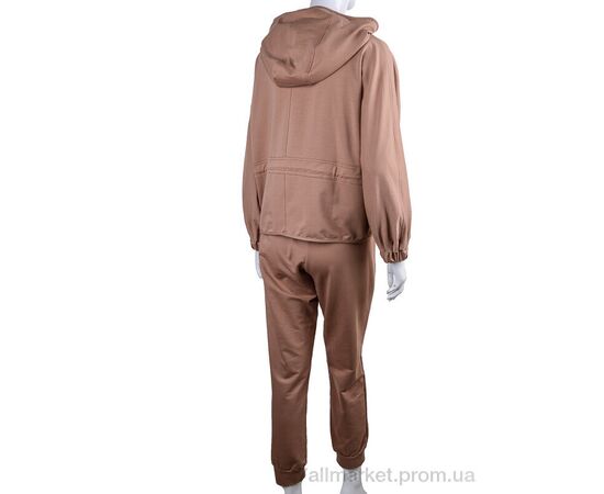 Спортивний костюм жіночий Весна/осінь 7515 кава (3 шт. р.сіткаS-XL) "Di.Va" недорого оптом від прямого постачальника, зображення 2