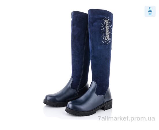 Фотография Сапоги детские красивые зима ALR03-2A (8 пар р.34-38) "SANLIN" недорого оптом от прямого поставщика, изображение 2