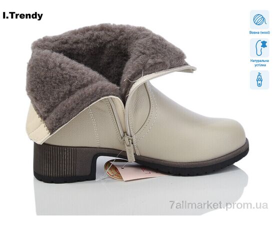 Черевики жіночі стильні Зима DH2905-9 (6 пар р.36-41) "Trendy" недорого оптом від прямого постачальника, зображення 2