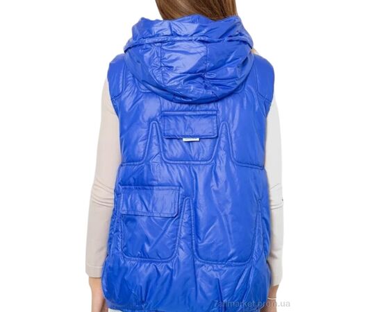 Жилетка жіноча Зима 810 blue (5 шт. р.сіткаL-2XL) "Massmag" недорого оптом від прямого постачальника, зображення 3
