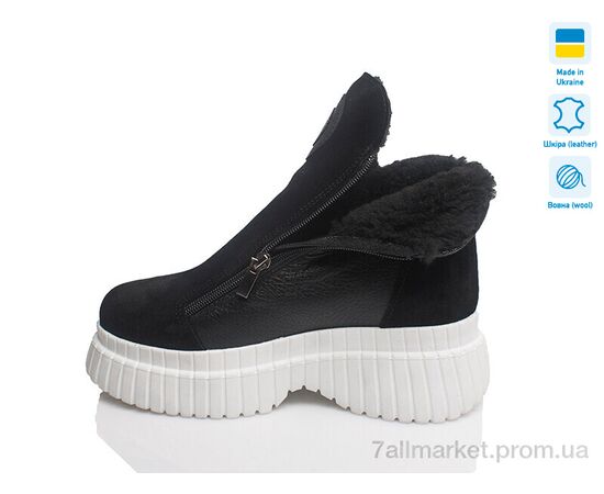 Черевики жіночі стильні Зима Paradize 5027-202 чорний зима (6 пар р.36-40) "Prime-Opt" недорого оптом від прямого постачальника, зображення 2