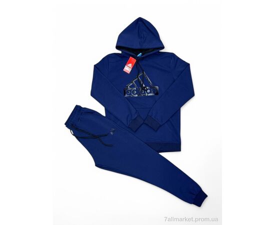 Фотография Спортивный костюм мужской Весна/осень 259 т.синій (5 шт. р.сетка M-3XL) "Verton" недорого оптом от прямого поставщика, изображение 2