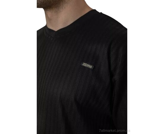 Фотография Футболка мужская Лето 3140 чорний (4 шт. р.сетка M-2XL) "Massmag" недорого оптом от прямого поставщика, изображение 3