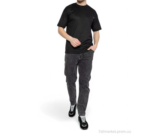 Фотография Футболка мужская Лето 3130 чорний (4 шт. р.сетка M-2XL) "Massmag" недорого оптом от прямого поставщика, изображение 2