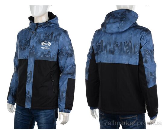 Фотография Куртка мужская Весна/осень 8886 navy (5 шт. р.сетка 48-56) "M7" недорого оптом от прямого поставщика, изображение 3