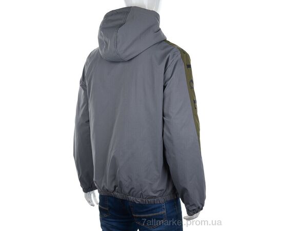 Фотография Куртка мужская Весна/осень 8877 grey (5 шт. р.сетка 48-56) "M7" недорого оптом от прямого поставщика, изображение 2