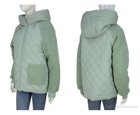Фотография Куртка женская Весна/осень 2308 bean green (4 шт. р.сетка M-2XL) "Hope" недорого оптом от прямого поставщика, изображение 3