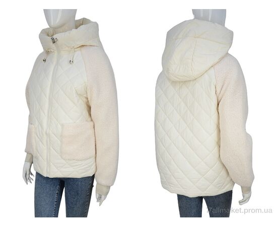 Фотография Куртка женская Весна/осень 2308 white (4 шт. р.сетка M-2XL) "Hope" недорого оптом от прямого поставщика, изображение 3