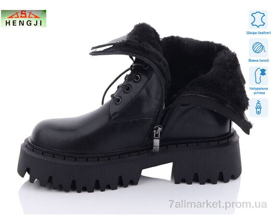 Фотография Ботинки женские стильные зима D03 (6 пар р.36-41) "HENGJI-ELENA" недорого оптом от прямого поставщика, изображение 2
