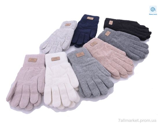 Фотография Перчатки женские Зима 7126 вовна mix (12 шт. р.сетка 6,5-8,5) "KUINH" недорого оптом от прямого поставщика, изображение 2