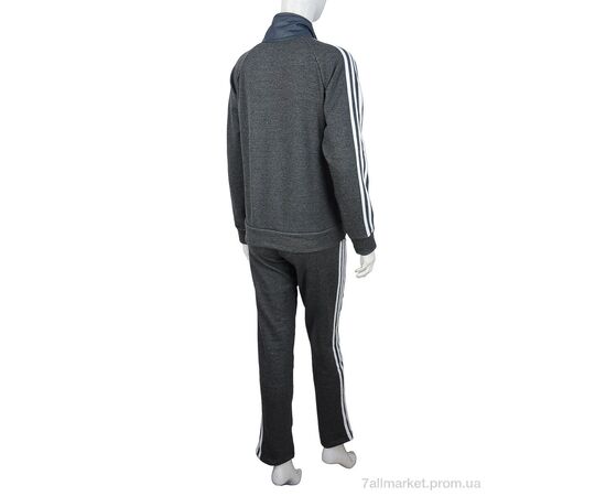 Фотография Спортивный костюм женский Весна/осень Ж433 (04273) grey флис (4 шт. р.сетка 40-46) "Obuvok" недорого оптом от прямого поставщика, изображение 3