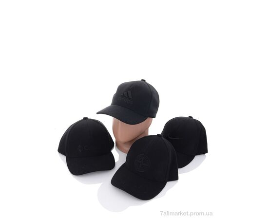 Фотография Кепка для мужчин Весна/осень Бейсболка кашемір з вишивкою чорний mix (5 шт. р.сетка One size) "VIOLA" недорого оптом от прямого поставщика, изображение 2