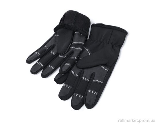 Фотография Перчатки мужские Зима YSD002 фліс black (10 шт. р.сетка 11-13) "KUINH" недорого оптом от прямого поставщика, изображение 2