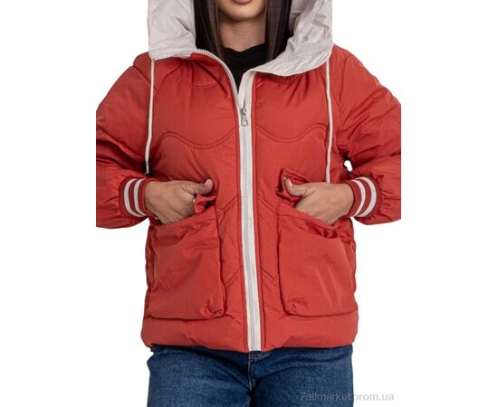 Куртка жіноча Зима С113 червоний (5 шт. р.сіткаM-2XL) "Massmag" недорого оптом від прямого постачальника, зображення 2