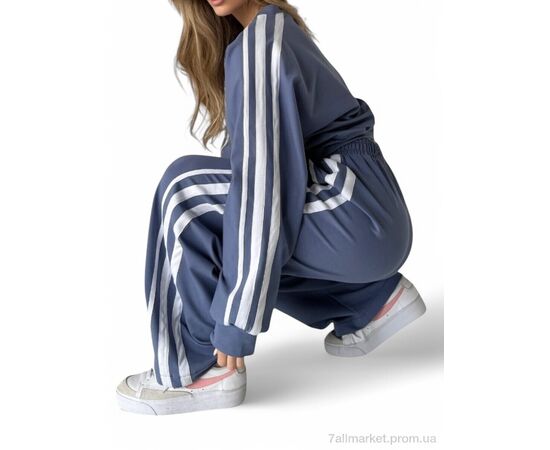 Фотография Спортивный костюм женский Весна/осень 1511 джинс (4 шт. р.сетка S-L) "SL KARAVAN" недорого оптом от прямого поставщика, изображение 3