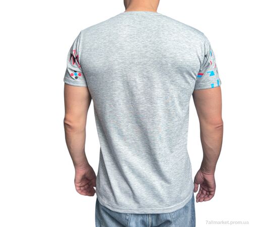 Фотография Футболка мужская Лето N01A mix (5 шт. р.сетка 46-54) "4sezona" недорого оптом от прямого поставщика, изображение 4