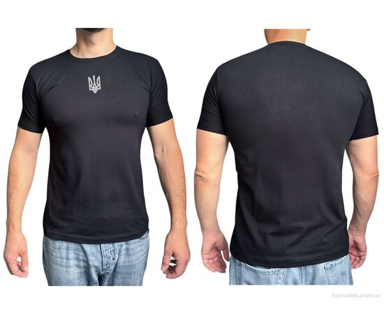 Фотография Футболка мужская Лето N001-2 black (5 шт. р.сетка M-3XL) "4sezona" недорого оптом от прямого поставщика, изображение 3