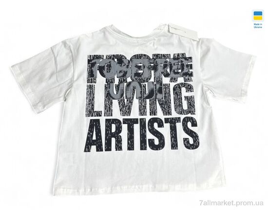 Фотография Футболка детская Лето 030 білий (110р) (1 шт. р.сетка One size) "Mimicoo" недорого оптом от прямого поставщика, изображение 2
