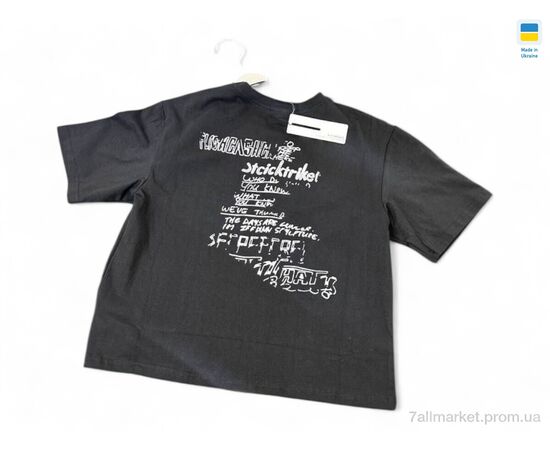 Фотография Футболка детская Лето 036 чорний (122р) (1 шт. р.сетка One size) "Mimicoo" недорого оптом от прямого поставщика, изображение 2