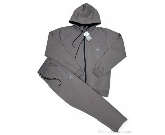 Фотография Спортивный костюм мужской Весна/осень 102 grey (5 шт. р.сетка 3XL-7XL) "Verton" недорого оптом от прямого поставщика, изображение 2