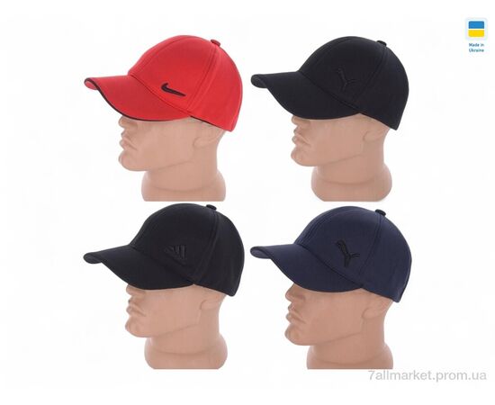 Кепка для чоловіків Літо 0380 mix (4 шт. р.сіткаM-XL) "Mabi" недорого оптом від прямого постачальника, зображення 2