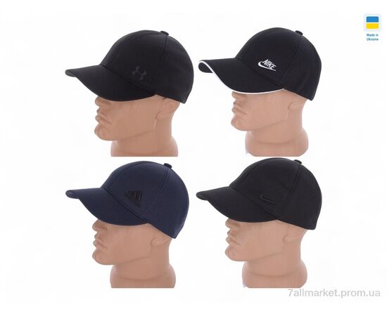 Кепка для чоловіків Літо 382 mix (4 шт. р.сіткаM-XL) "Mabi" недорого оптом від прямого постачальника, зображення 2