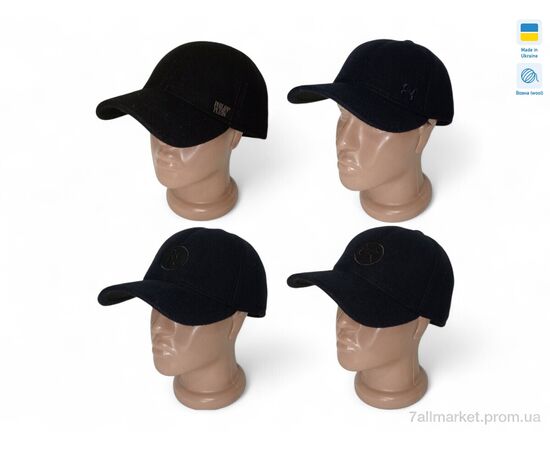 Фотография Кепка для мужчин Зима 0452 mix (5 шт. р.сетка 56-60) "Mabi" недорого оптом от прямого поставщика, изображение 2