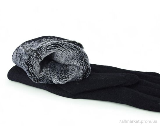 Фотография Перчатки женские Зима 6-35 black (10 шт. р.сетка 6,5-8,5) "KUINH" недорого оптом от прямого поставщика, изображение 2