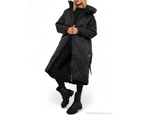 Куртка жіноча Зима 5618 чорний (4 шт. р.сіткаS-XL) "Massmag" недорого оптом від прямого постачальника, зображення 3