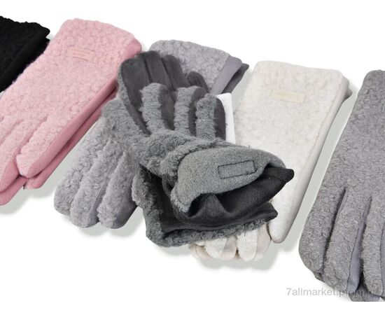 Фотография Перчатки женские Зима 262-02 mix (600 шт. р.сетка 6,5-8,5) "CAP" недорого оптом от прямого поставщика, изображение 2