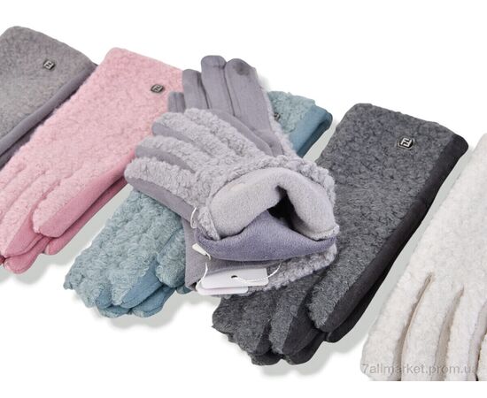 Фотография Перчатки женские Зима 262-03 mix (600 шт. р.сетка 6,5-8,5) "CAP" недорого оптом от прямого поставщика, изображение 2