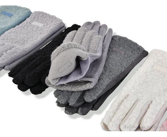 Фотография Перчатки женские Зима 262-04 mix (600 шт. р.сетка 6,5-8,5) "CAP" недорого оптом от прямого поставщика, изображение 2