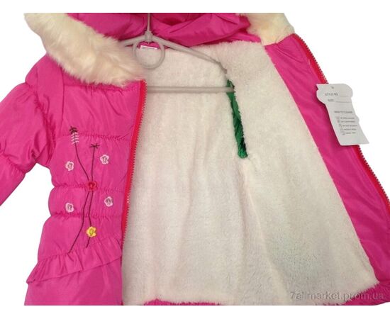 Куртка дитяча Зима K164 малиновий (3 шт. р.сітка1-3) "Kids-modnik" недорого оптом від прямого постачальника, зображення 2