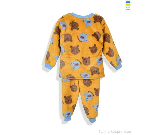 Дитяча піжама Зима 199262 жовтий (5 шт. р.сітка92-122) "Kir15" недорого оптом від прямого постачальника, зображення 2