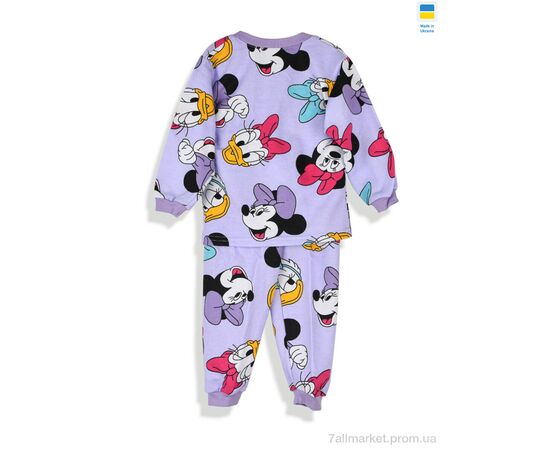 Дитяча піжама Зима 195283 фіолетовий (5 шт. р.сітка98-128) "Kir15" недорого оптом від прямого постачальника, зображення 2