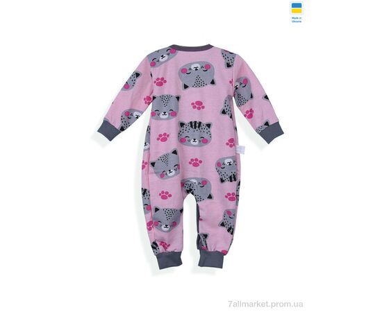 Комбінезон дитячий Весна/осінь 45181 рожевий (4 шт. р.сітка74-98) "Kir15" недорого оптом від прямого постачальника, зображення 2