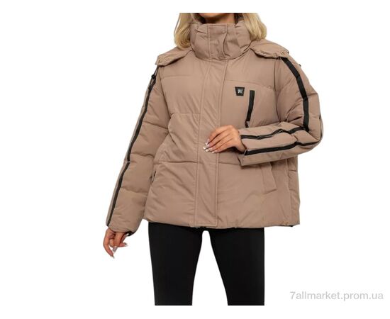 Куртка жіноча Зима 866 бежевий (4 шт. р.сіткаL-3XL) "Massmag" недорого оптом від прямого постачальника, зображення 2
