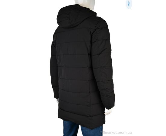 Куртка чоловіча Зима A22 black (5 шт. р.сітка48-56) "Jackets" недорого оптом від прямого постачальника, зображення 3