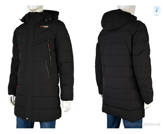 Куртка чоловіча Зима A22 black (5 шт. р.сітка48-56) "Jackets" недорого оптом від прямого постачальника, зображення 4