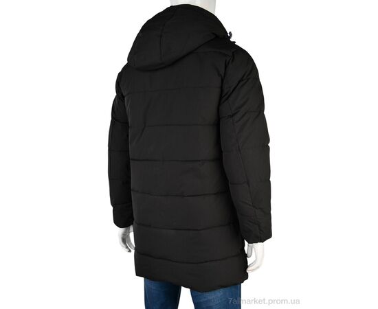 Куртка чоловіча Зима A23 black (5 шт. р.сітка50-58) "Jackets" недорого оптом від прямого постачальника, зображення 3