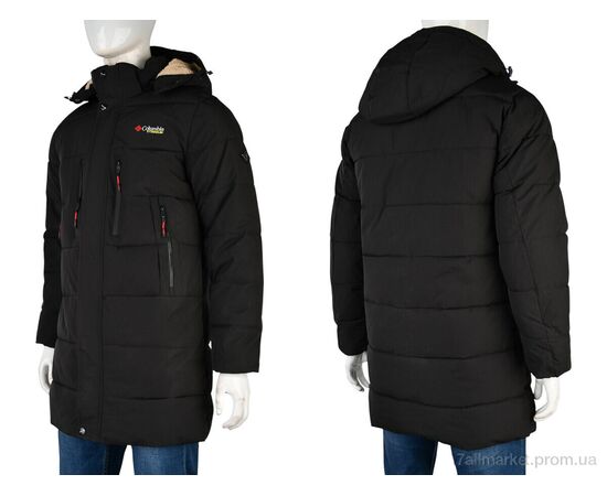 Куртка чоловіча Зима A23 black (5 шт. р.сітка50-58) "Jackets" недорого оптом від прямого постачальника, зображення 4