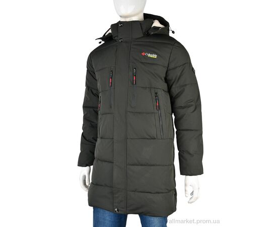 Куртка чоловіча Зима A23 khaki (5 шт. р.сітка50-58) "Jackets" недорого оптом від прямого постачальника, зображення 2