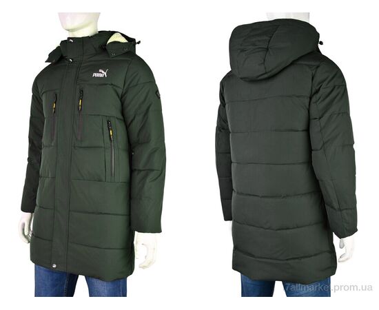 Куртка чоловіча Зима A25 khaki (5 шт. р.сітка50-58) "Jackets" недорого оптом від прямого постачальника, зображення 4