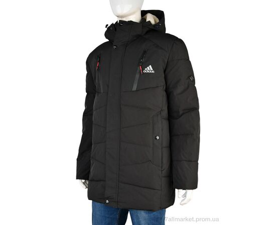 Куртка чоловіча Зима A14 black (5 шт. р.сітка48-56) "Jackets" недорого оптом від прямого постачальника, зображення 2