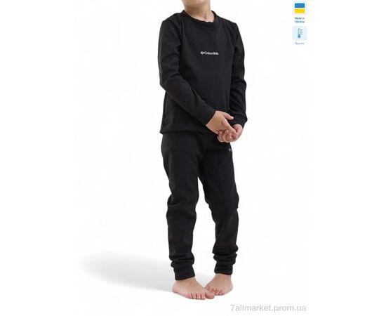 Фотография Термобельё детское Зима Дитяча термо білизна чорний (5 шт. р.сетка 128-152) "Sport style" недорого оптом от прямого поставщика, изображение 2