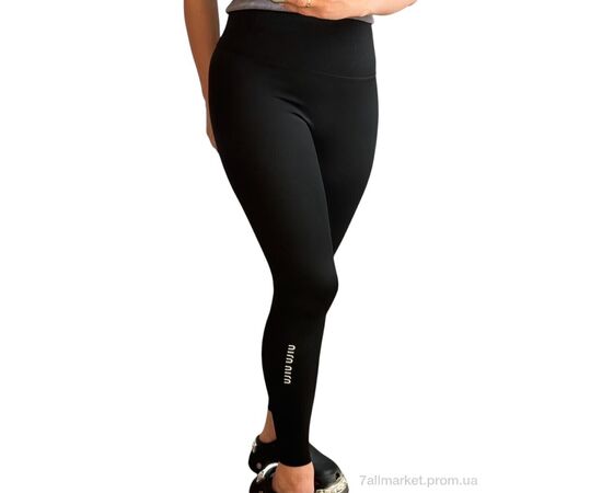 Фотография Лосинсы женские Зима 7000-1MU чорний (4 шт. р.сетка XL-4XL) "Sport style" недорого оптом от прямого поставщика, изображение 2